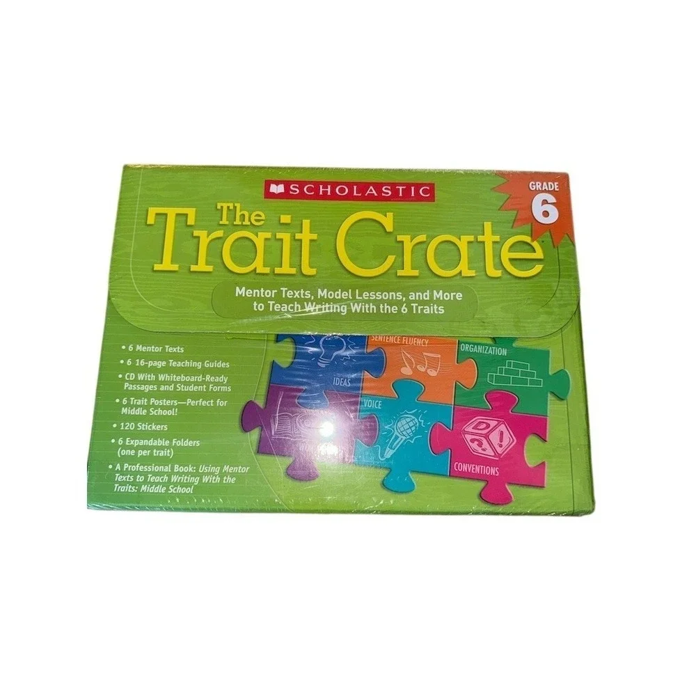 Scholastic The Trait Crate Grade 6 Writing‎ Kit Home School complete curriculum